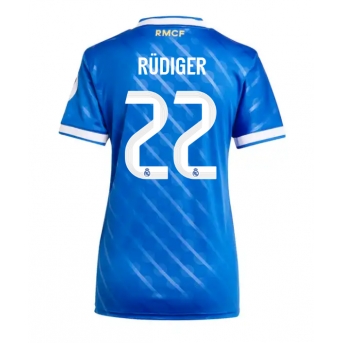 Billige Fotballdrakt Real Madrid Antonio Rudiger #22 Replika Tredjedrakt Dame 2025-26 Kortermet